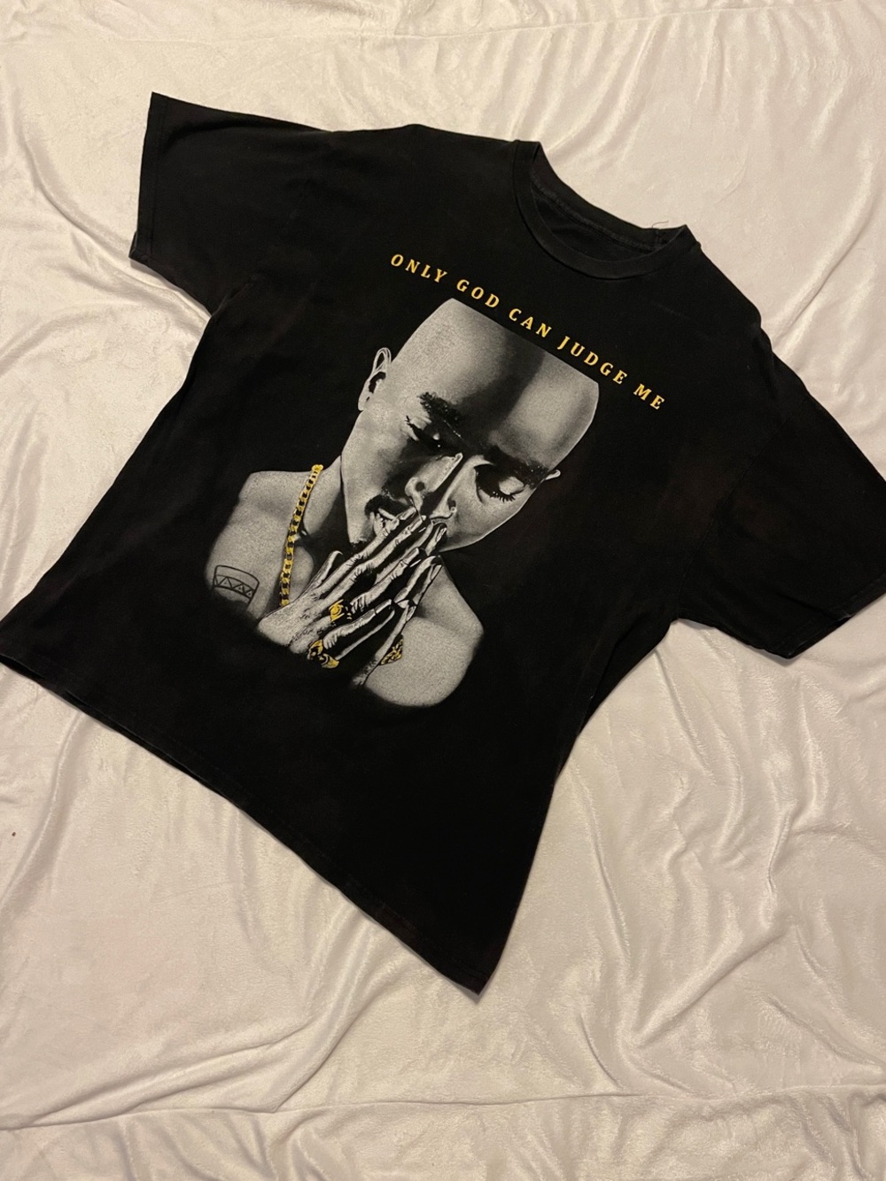 Tupac Vintage Black Graphic Tee shirt